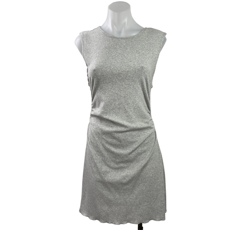WeWoreWhat Heather Gray Sleeveless Knit Ruched A Line Mini Tank Dress Size L