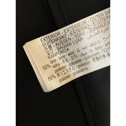 Zara Women's Black Wool High Rise Minimalist Mini Flare A-Line Skort Skirt Sz XL