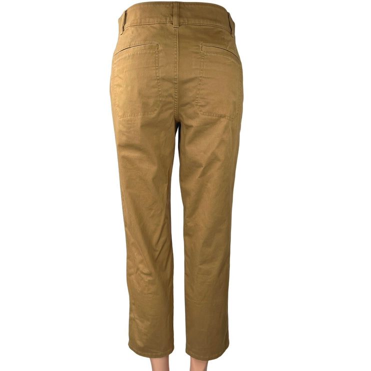 The North Face Motion XD Brown Tan Straight Crop Ankle Chino Trousers Pants 4