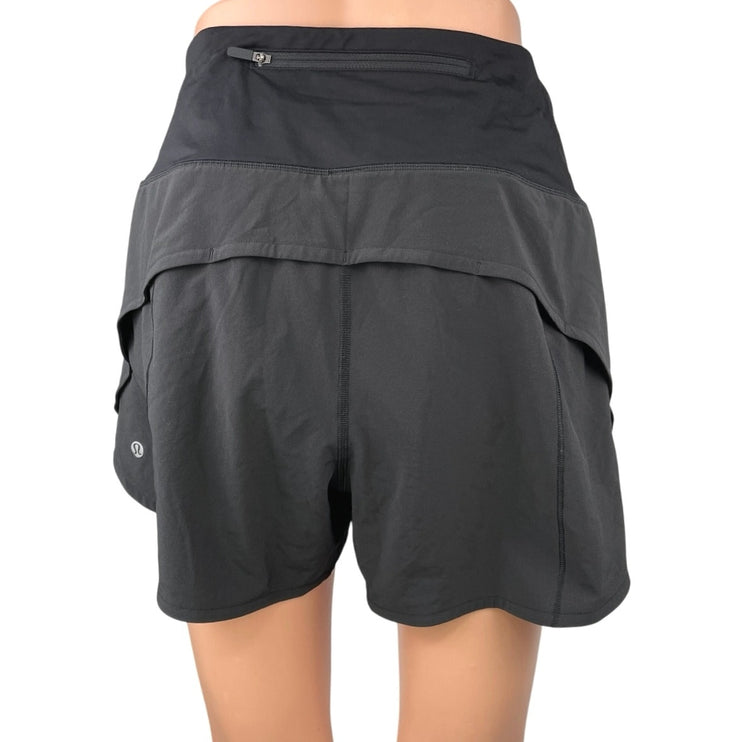 Lululemon Women's Black Speed Up High Waisted Running Athletic Shorts Size 12