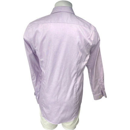 Banana Republic Men's Purple Non Iron Slim Fit Long Sleeve Button Down Shirt L
