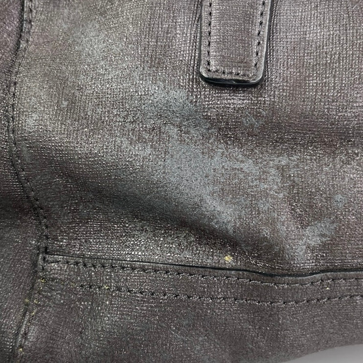 Coach Saffiano Women's Black Leather Adjustable Mini Satchel Handbag Crossbody