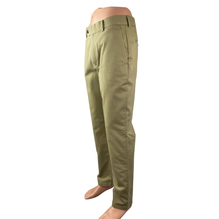 Charles Tyrwhitt Men's Khaki High Rise Slim Skinny Chino Trousers Pants 32W 32L