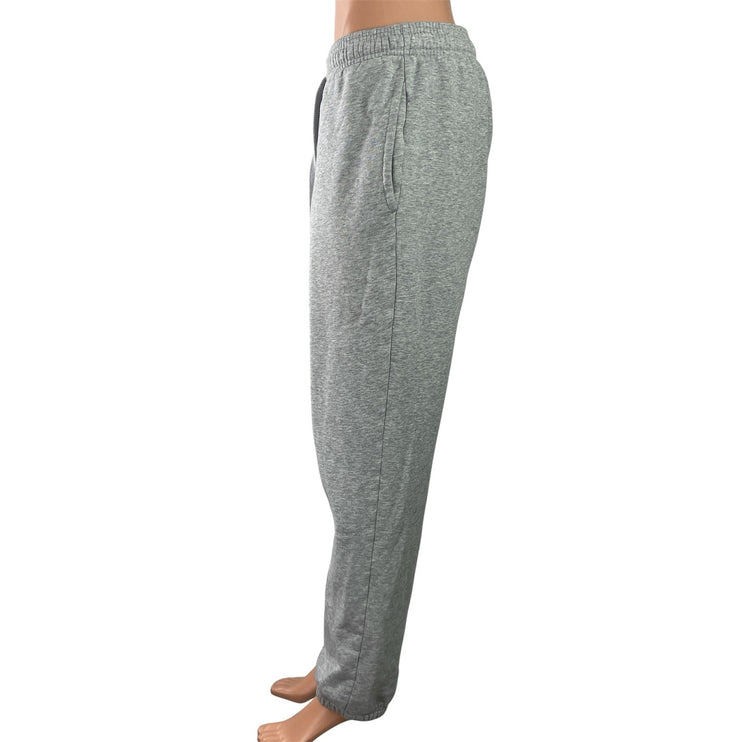 Lacoste Sport Gray Drawstring High Waisted Jogger Jogging Sweat Track Pants Sz L