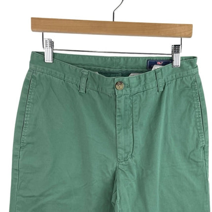 Vineyard Vines Women's Green Straight Leg High Rise Chino Ankle Jeans Pants 30