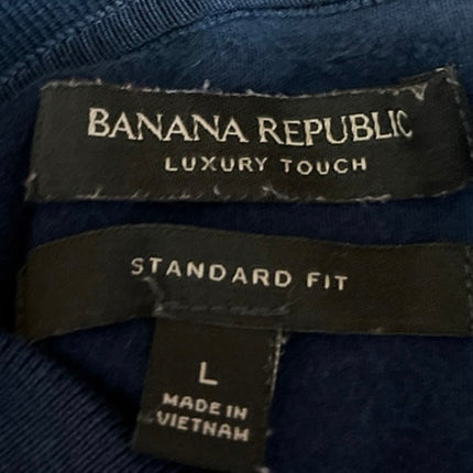 Banana Republic Luxury Touch Men's Red Short Sleeve Collar Polo Shirt Top Size L