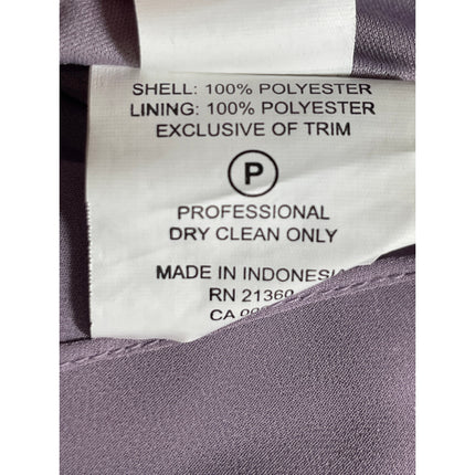 Morilee Purple Lilac Sleeveless V Neck Drape Bridesmaid Gown Maxi Dress Size 8