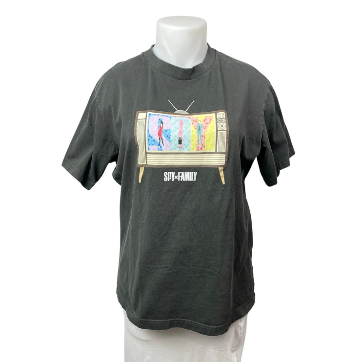 Uniqlo Women's Gray Spy Family Anime Japanese Short Sleeve T Shirt Tee Top XL