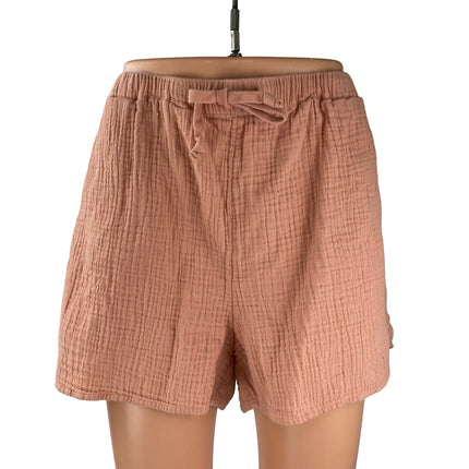 Aritzia Wilfred Free Women's Pink High Rise Lounge Summer Beach Leg Sail Short L