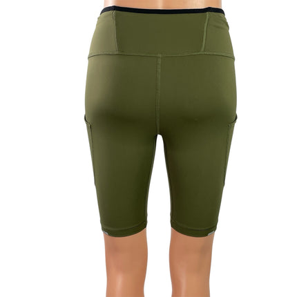 Rei Women's Green Mid Rise Hiking Outdoor Yoga Gym Athletic Biker Shorts Size S