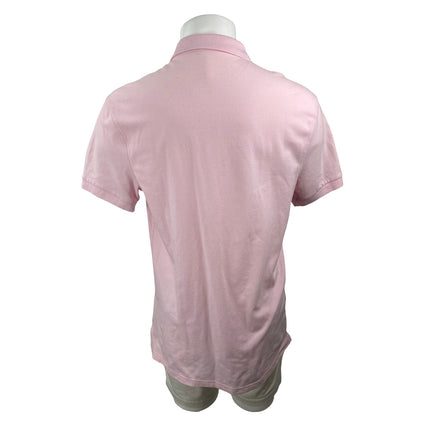 J.Crew Flex Pique Men's Pink Short Sleeve Golf Casual Polo Shirt Top Size L
