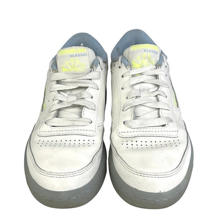 Reebok Classic Club C 85 Women's White Yellow Lace Up Low Top Sneakers Shoes 6