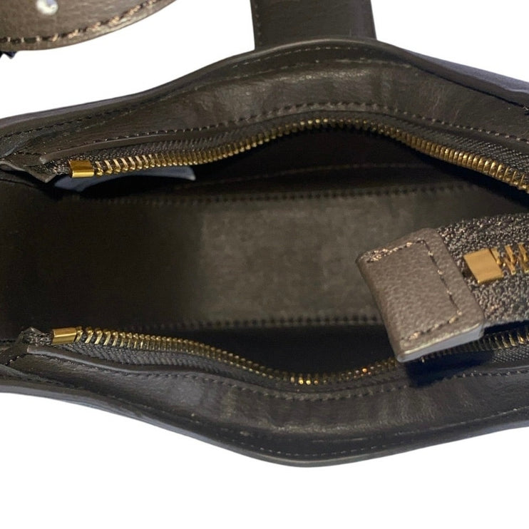 Charles & Keith Itzy Gabine Black Leather Korean KPOP Belted Hobo Handbag OS