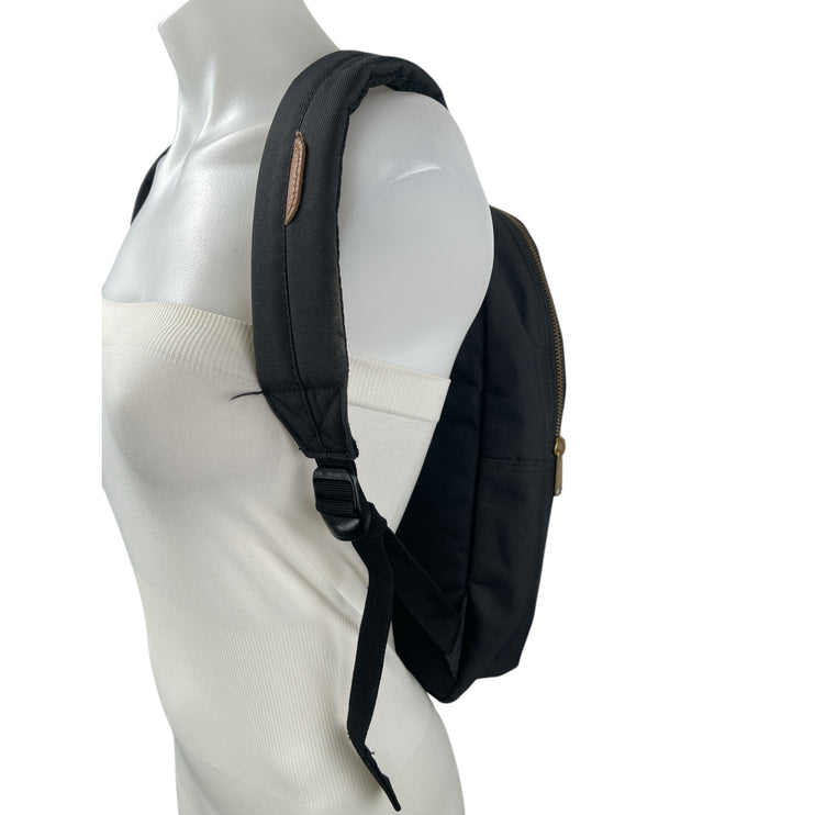 Herschel Settlement Unisex Black Travel School Zipper Pocket Adjustable Backpack