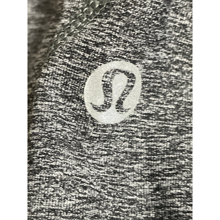 Lululemon Inspire Tight II Gray Mesh Mid Rise Yoga Athletic Leggings Pants Sz 4