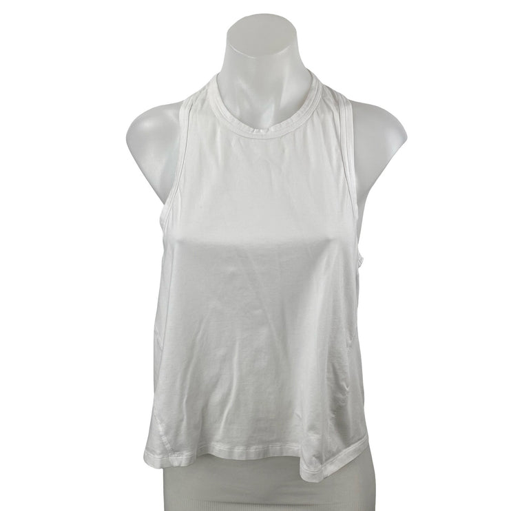 YPB Your Personal Best Women White Racerback Workout Athletic Tank Top Size M