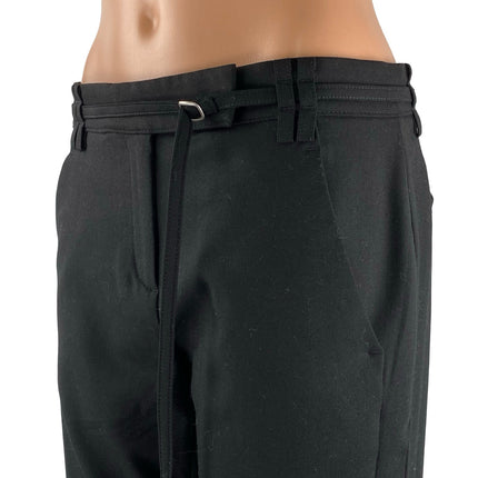 Banana Republic Women's Black Wool Mid Rise Flare Bootcut Trousers Dress Pants 4