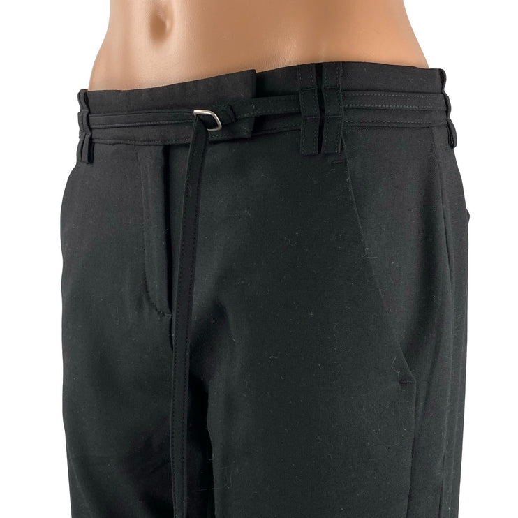 Banana Republic Women's Black Wool Mid Rise Flare Bootcut Trousers Dress Pants 4