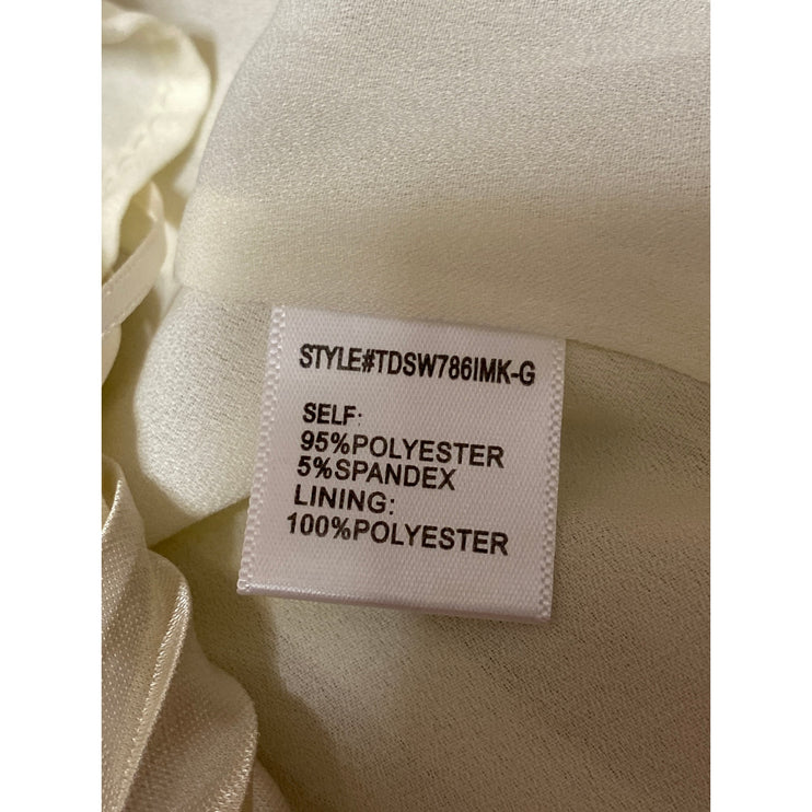 4SI3NNA Women's Gold Metallic Pleated Sleeveless Cami Camisole Crop tank Top XL