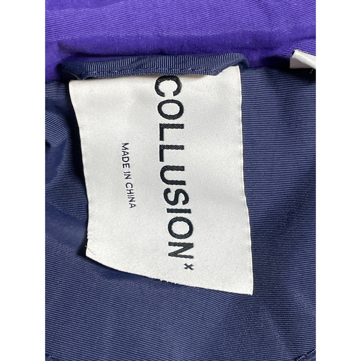 Collusion Men's Purple Colorblock Long Sleeve Parka Snow Ski Jacket Size XXS