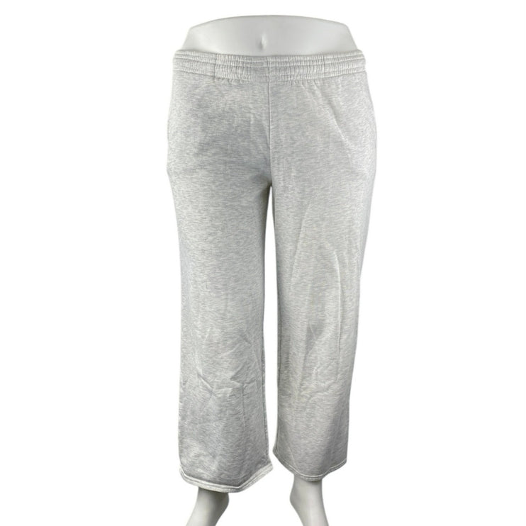 H&M Divided Women's Gray High Waisted Pull On Wide Leg Lounge Sweat Pants Size M