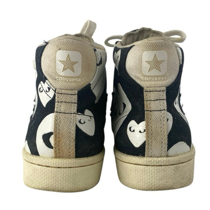 Converse X PLAY Comme des Garçons Pro Leather Heart Lace Up Sneakers Shoes 8.5