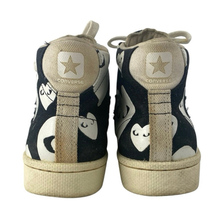 Converse X PLAY Comme des Garçons Pro Leather Heart Lace Up Sneakers Shoes 8.5