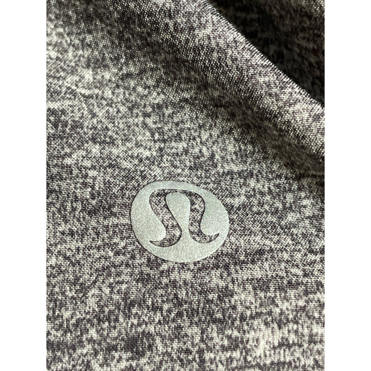 Lululemon Women's Heather Gray Elastic Waist Activewear Running Sweat Shorts 12