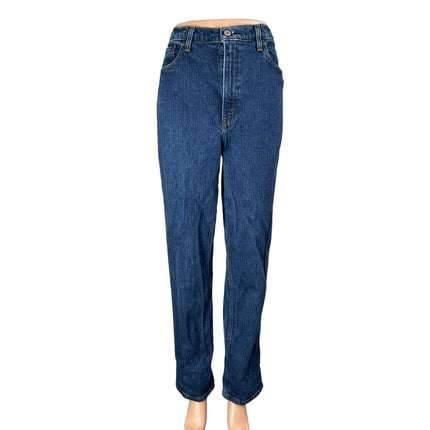 Abercrombie & Fitch 90's Straight Blue Ultra High Rise Denim Jeans Pants Size 10