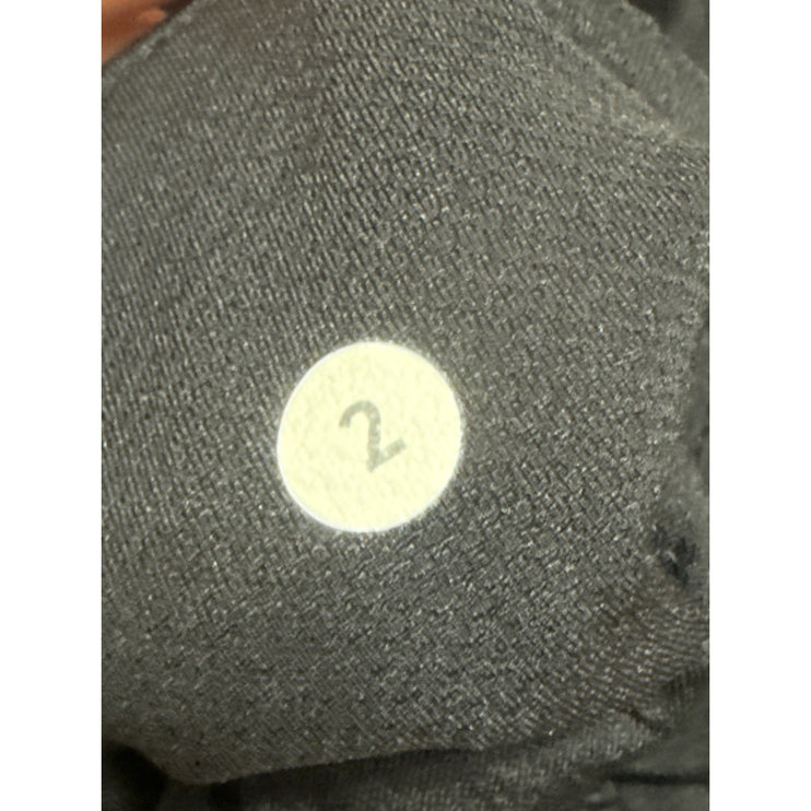 Lululemon Women's Black Mid Rise Crop Yoga Gym Athletic Leggings Pants Size S