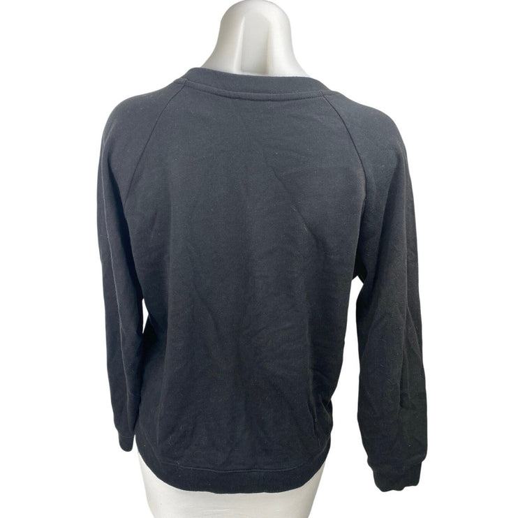 Levi's Women's Black Logo Spellout Graphic Long Sleeve Sweater Sweatshirt Top S
