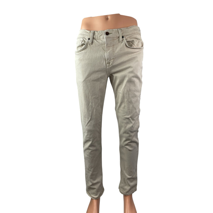Joe's Mens Beige High Rise Slim Chino Khaki Skinny Straight Denim Jeans Pants 33