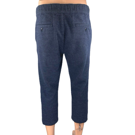 Tommy Hilfiger Men's Blue Corduroy Tapered Slim Fit Cropped Sweat Pants Size 32