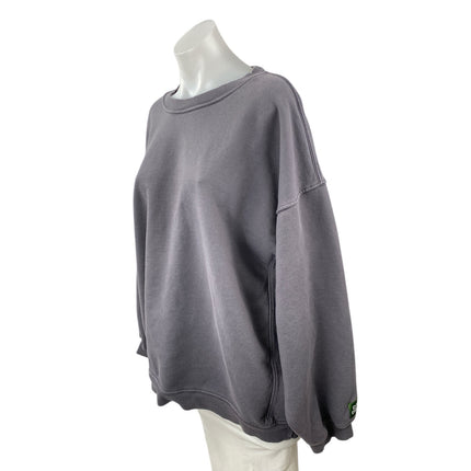 Daily Drills Women's Gray Long Sleeve Relaxed Sweater Sweatshirt Top Size M/L