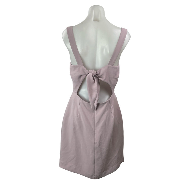 Aritzia Wilfred Lilac Purple Sleeveless Square Neck Fit & Flare Mini Dress 10