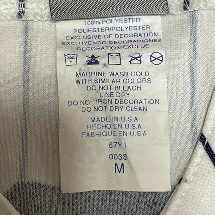 Majestic Kids Boys White New York Yankee #2 MLB Button Up Jersey Top Size M