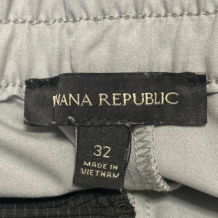 Banana Republic Gray High Waist Straight Leg Chino Khaki Trousers Dress Pants 32