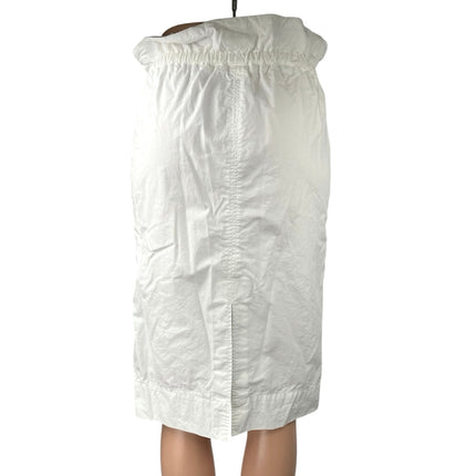 Aritzia Wilfred Le Fou Maryvonne White Straight Pencil Belted Paperbag Skirt XXS