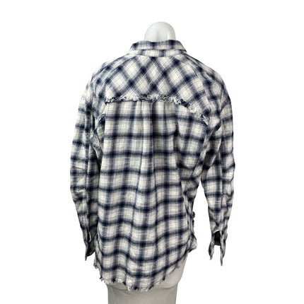 Urban Outfitters BDG Brixton Check Flannel Long Sleeve Button Down Shirt Top M
