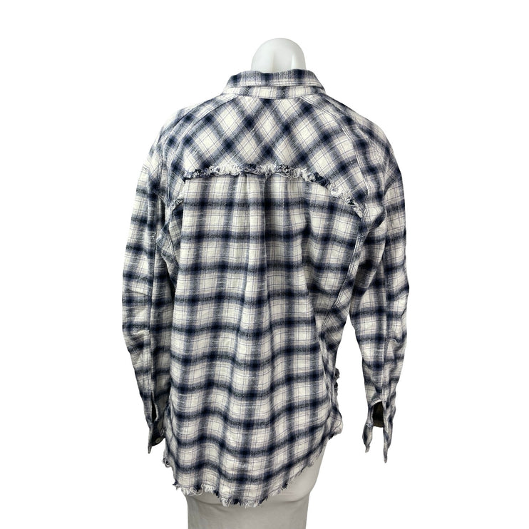Urban Outfitters BDG Brixton Check Flannel Long Sleeve Button Down Shirt Top M