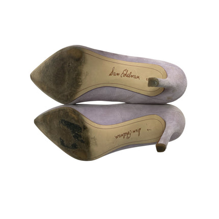 Sam Edelman Women's Brown Suede Slip On Pointed Toe Stiletto Heels Dress Shoes 7