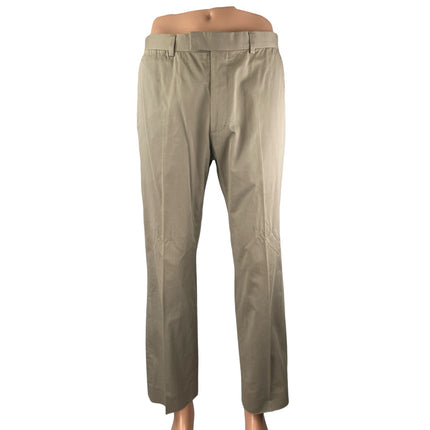 Banana Republic Men's Beige Tan Straight Leg Chino Khaki Trousers Dress Pants 32