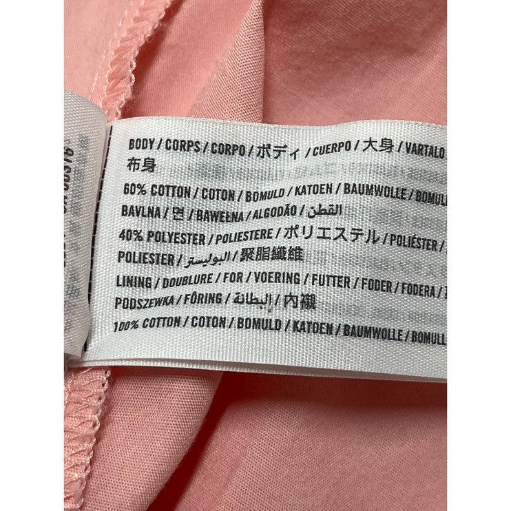 Abercrombie & Fitch Pink Sleeveless Smocked Tiered Mini Tank A-Line Dress Size M