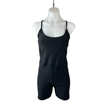 Old Navy Active Power Chill Black Athletic Activewear Cami Jumpsuit Romper Sz M