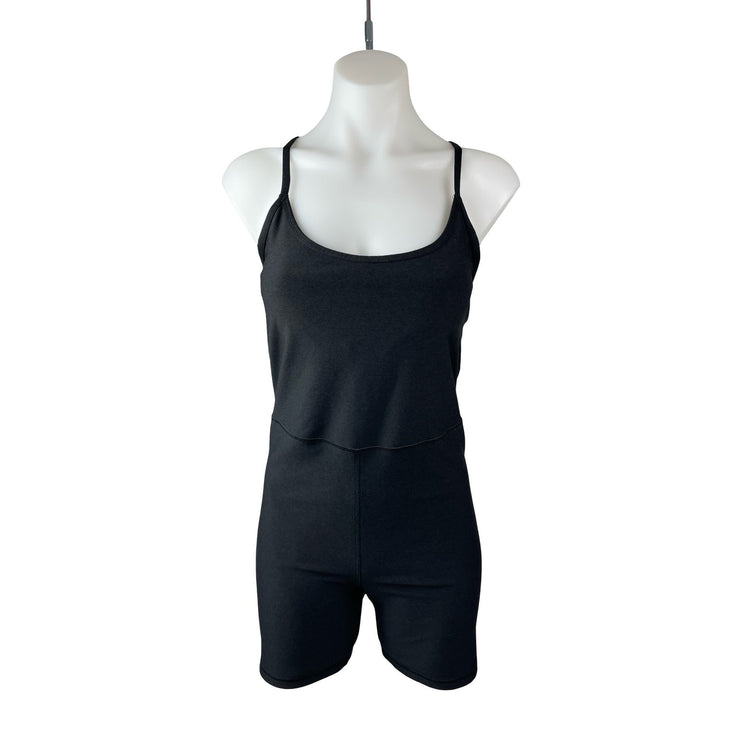 Old Navy Active Power Chill Black Athletic Activewear Cami Jumpsuit Romper Sz M