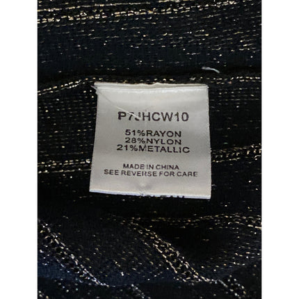 Parker Multicolor Metallic Colorblock Ribbed One Shoulder Mini A-Line Dress Sz M