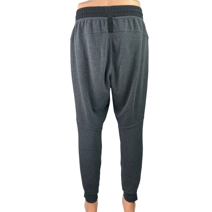 Lululemon Men's Gray Black Drawstring Fitness Athletic Jogger Sweat Pants Size M