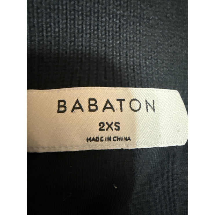 Aritzia Babaton Women's Black High Waist Open Knit Midi Pencil Skirt Size 2XS