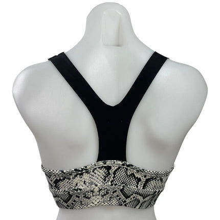 Varley Snakeskin Animal Print Racerback Yoga Workout Athletic Crop Top Size XS
