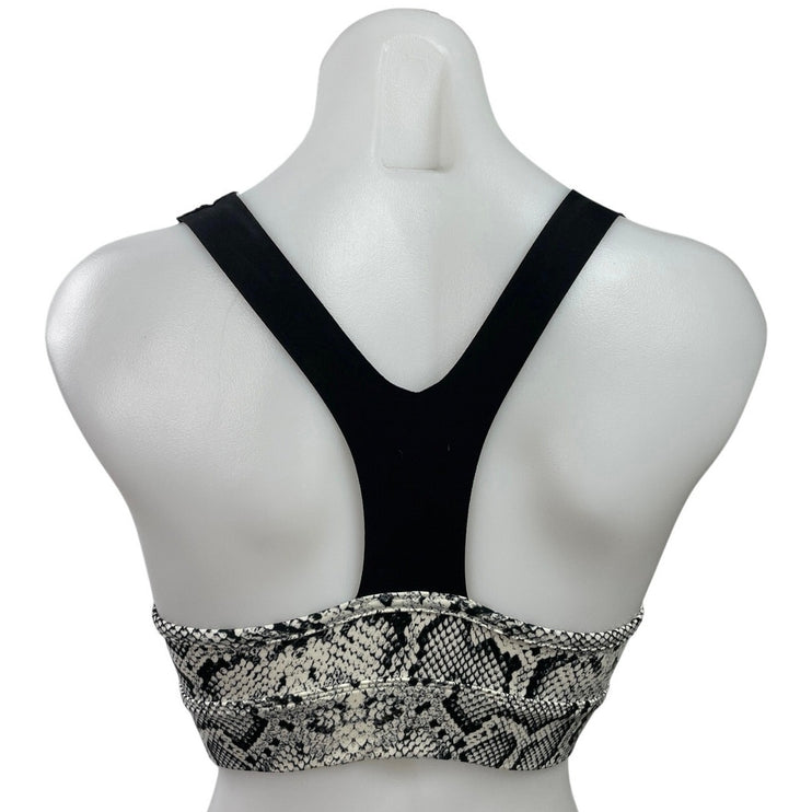Varley Snakeskin Animal Print Racerback Yoga Workout Athletic Crop Top Size XS